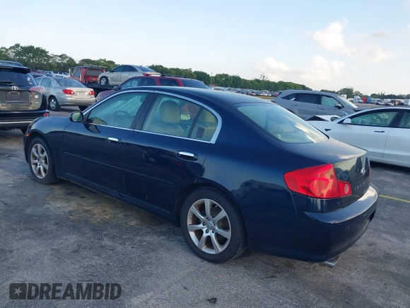 2005 Infiniti G35 with VIN JNKCV51F65M303782, listed as a IAAI auction lot 42201788 with 183,598 mi miles and . Bid and sale history available at carsss.com. Image 3.