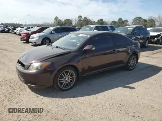 2010 Scion tC with VIN JTKDE3B75A0311156, listed as a Copart auction lot 46814055 with 104,623 mi miles and Salvage Title. Bid and sale history available at carsss.com. Image 1.