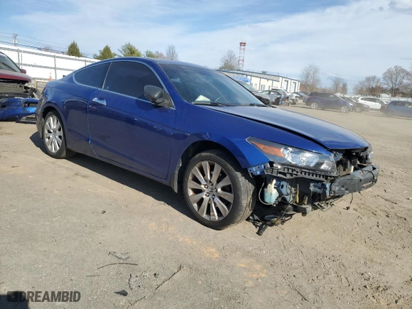 2008 Honda Accord Cpe EX-L with VIN 1HGCS22858A004140, listed as a Copart auction lot 50417185 with 216,521 mi miles and Salvage Title. Bid and sale history available at carsss.com. Image 4.