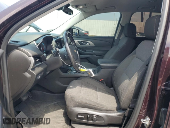 2018 Chevrolet Traverse LT Cloth z VIN 1GNERGKW6JJ200115, wystawiony jako Copart lot #54846515 z przebiegiem 79 785 mil mil oraz Szkoda całkowita • Salvage title. Historia ofert i sprzedaży dostępna na DreamBid. Obrazek 7.