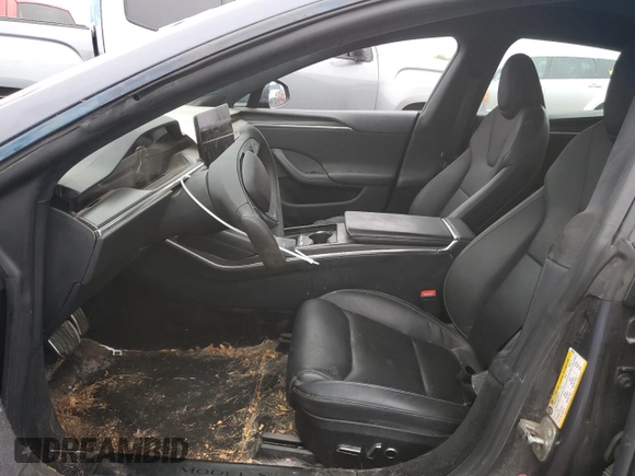 2022 Tesla Model S Plaid with VIN 5YJSA1E63NF460223, listed as a Copart auction lot 56127155 with 50,419 mi miles and Clean title. Bid and sale history available at DreamBid. Image 7.