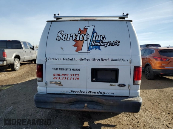 2011 Ford Econoline Cargo Commercial with VIN 1FTNE1EW0BDB08172, listed as a Copart auction lot 42065125 with 204,301 mi miles and Clean Title. Bid and sale history available at DreamBid. Image 6.