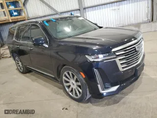 2021 Cadillac Escalade Premium Luxury Platinum with VIN 1GYS4DKL1MR430272, listed as a Copart auction lot 58939294 with 59,907 mi miles and Non Repairable. Bid and sale history available at carsss.com. Image 4.