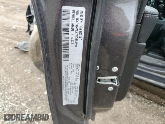 2022 Jeep Cherokee Latitude Lux with VIN 1C4PJMMX7ND500893, listed as a Copart auction lot 52697595 with 46,751 mi miles and Salvage title. Bid and sale history available at DreamBid. Image 13.