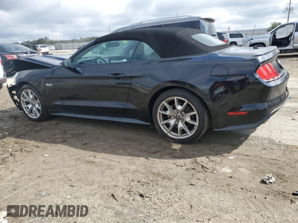 2015 Ford Mustang GT Premium with VIN 1FATP8FF8F5402773, listed as a Copart auction lot 46169535 with 80,822 mi miles and Salvage title. Bid and sale history available at DreamBid. Image 2.