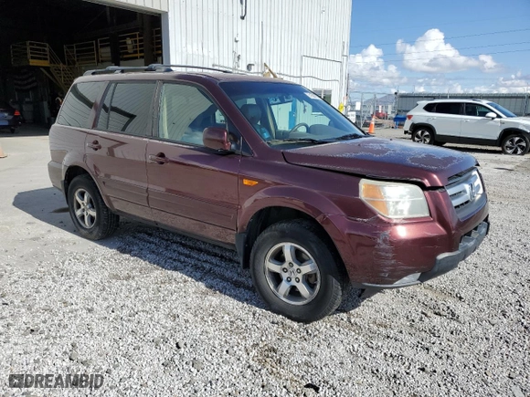 2007 Honda Pilot EX-L with VIN 5FNYF18577B021169, listed as a Copart auction lot 51504705 with 219,276 mi miles and Salvage Title. Bid and sale history available at carsss.com. Image 4.