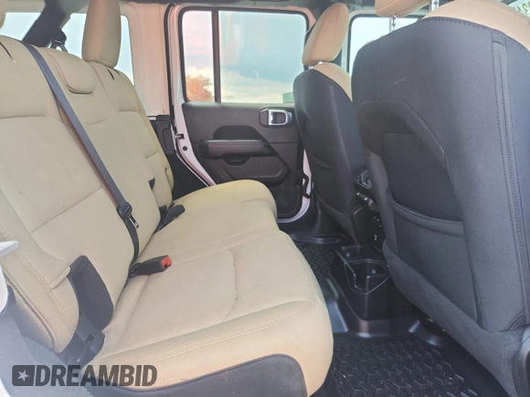 2020 Jeep Wrangler Unlimited Sahara with VIN 1C4HJXEN7LW165137, listed as a Copart auction lot 64458345 with 82,553 mi miles and Salvage title. Bid and sale history available at DreamBid. Image 10.