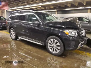 2017 Mercedes-Benz GLS 450 with VIN 4JGDF6EE2HA934539, listed as a Copart auction lot 39351704 with 52,700 mi miles and . Bid and sale history available at DreamBid. Image 4.