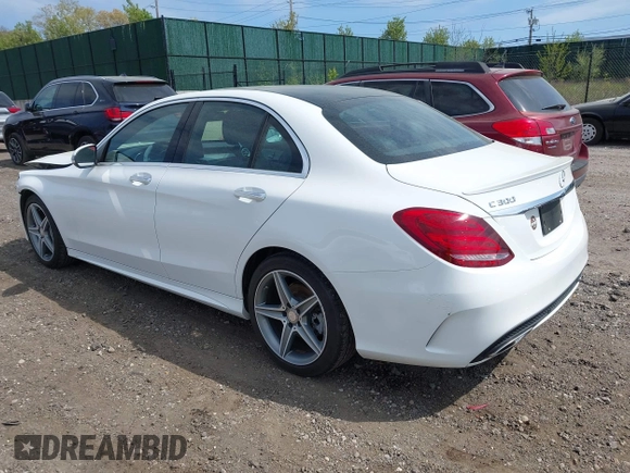 2016 Mercedes-Benz C 300 Luxury with VIN 55SWF4KB1GU109382, listed as a IAAI auction lot 42140067 with 64,932 mi miles and . Bid and sale history available at carsss.com. Image 3.