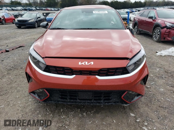 2024 Kia Forte GT-Line with VIN 3KPF54AD3RE716822, listed as a Copart auction lot 51407225 with 22,072 mi miles and Salvage Title. Bid and sale history available at DreamBid. Image 5.