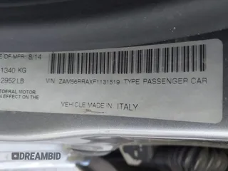 2015 Maserati Quattroporte S Q4 z VIN ZAM56RRAXF1131519, wystawiony jako IAAI lot #42313852 z przebiegiem 67 693 mil mil oraz . Historia ofert i sprzedaży dostępna na DreamBid. Obrazek 9.