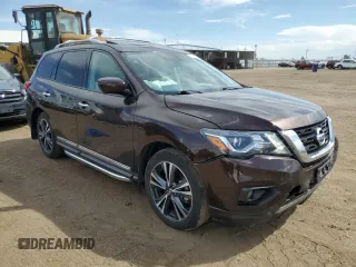 2020 Nissan Pathfinder Platinum with VIN 5N1DR2DM3LC629167, listed as a Copart auction lot 71132664 with 46,213 mi miles and Salvage Title. Bid and sale history available at carsss.com. Image 4.