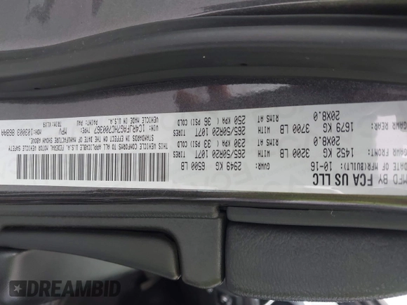 2017 Jeep Grand Cherokee Altitude с VIN 1C4RJFAG7HC700367, выставлен на аукционе IAAI как лот 42187595 с пробегом 105 880 миль миль и . История ставок и продаж доступна на DreamBid. Изображение 9.