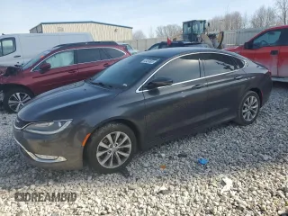 2015 Chrysler 200 C with VIN 1C3CCCCG8FN605530, listed as a Copart auction lot 48459805 with 102,326 mi miles and Clean Title. Bid and sale history available at carsss.com. Image 1.