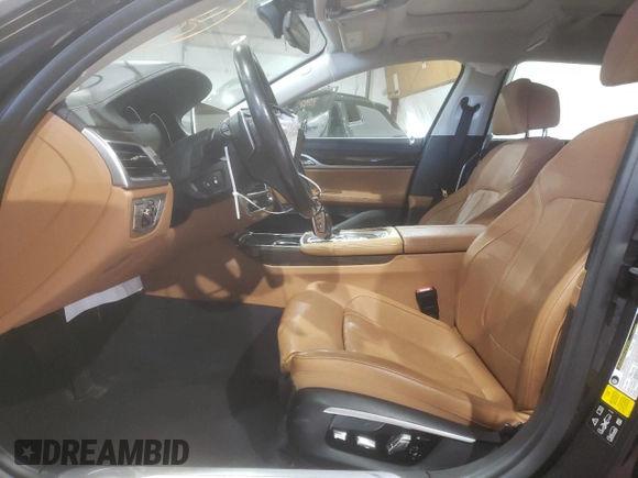 2017 BMW 7 Series 740i xDrive with VIN WBA7E4C59HGU99315, listed as a Copart auction lot 51578444 with 0 mi miles. Bid and sale history available at carsss.com. Image 7.