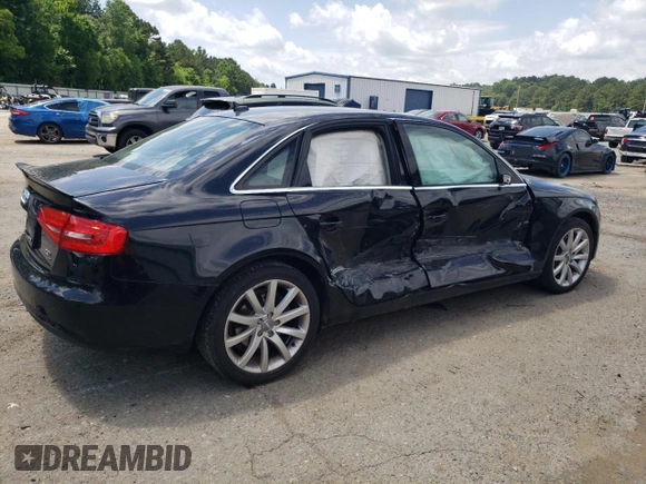 2013 Audi A4 Premium Plus with VIN WAUFFAFL5DN007757, listed as a Copart auction lot 59131035 with 115,414 mi miles and Clean title. Bid and sale history available at DreamBid. Image 3.