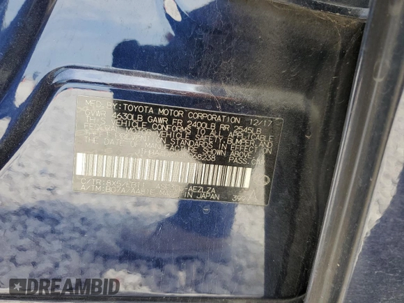 2018 Lexus IS with VIN JTHBA1D25J5068238, listed as a Copart auction lot 53168725 with 140,151 mi miles and Salvage Title. Bid and sale history available at carsss.com. Image 12.