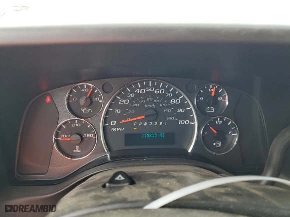 2008 Chevrolet Express Cargo Van with VIN 1GCFG15X381122844, listed as a Copart auction lot 48743495 with 215,815 mi miles and Clean Title. Bid and sale history available at carsss.com. Image 9.
