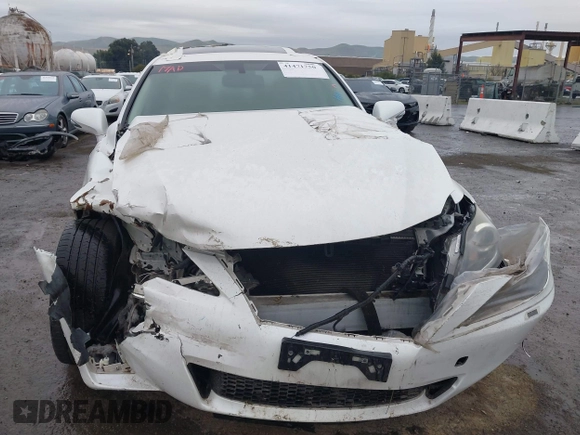 2011 Lexus IS with VIN JTHBE5C24B5028361, listed as a IAAI auction lot 41471750 with 95,313 mi miles. Bid and sale history available at carsss.com. Image 6.