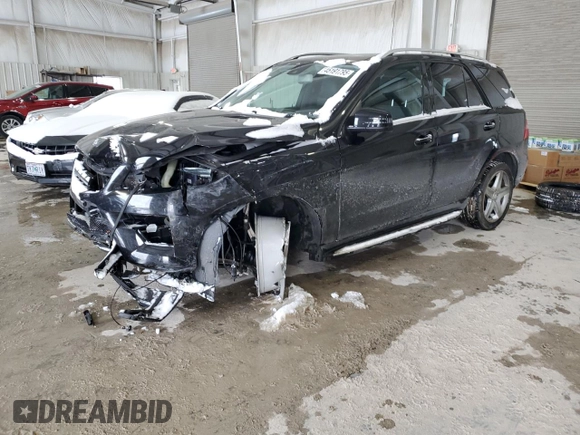 2014 Mercedes-Benz M 550 with VIN 4JGDA7DB2EA277068, listed as a Copart auction lot 45890855 with 90,006 mi miles and Salvage Title. Bid and sale history available at carsss.com. Image 1.