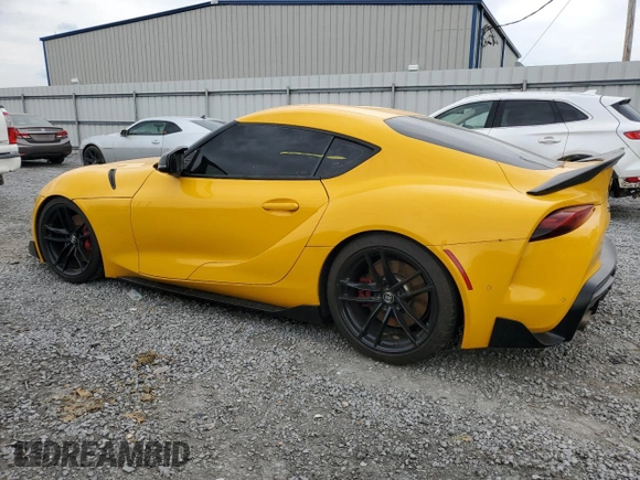 2020 Toyota GR Supra 3.0 with VIN WZ1DB4C08LW024774, listed as a Copart auction lot 74822354 with 0 mi miles and Salvage Title. Bid and sale history available at carsss.com. Image 2.