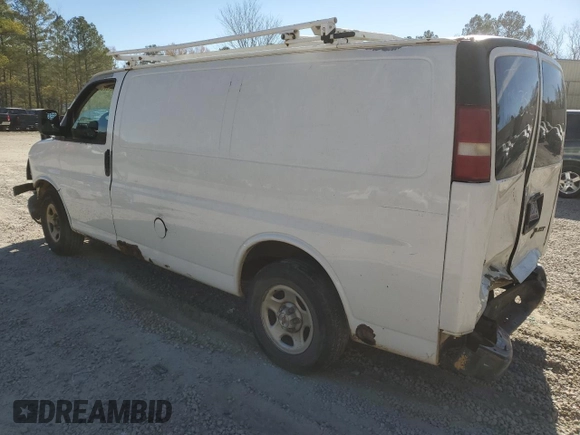 2003 Chevrolet Express Cargo z VIN 1GCFG15X531108386, wystawiony jako Copart lot #50409364 z przebiegiem Nie podano mil oraz Szkoda całkowita • Salvage title. Historia ofert i sprzedaży dostępna na DreamBid. Obrazek 2.