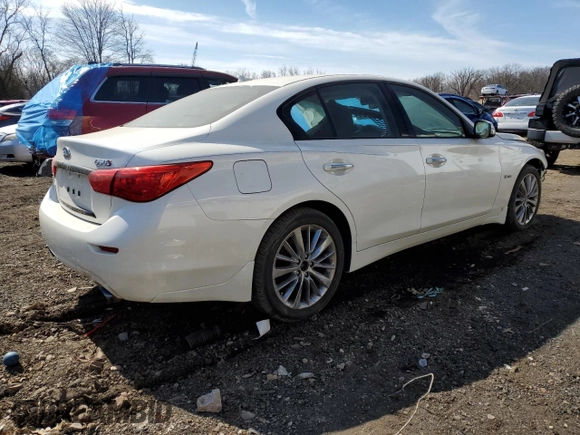 2017 Infiniti Q50 Red Sport 400 with VIN JN1FV7AR9HM870161, listed as a Copart auction lot 48852795 with 68,890 mi miles and Salvage title. Bid and sale history available at DreamBid. Image 3.
