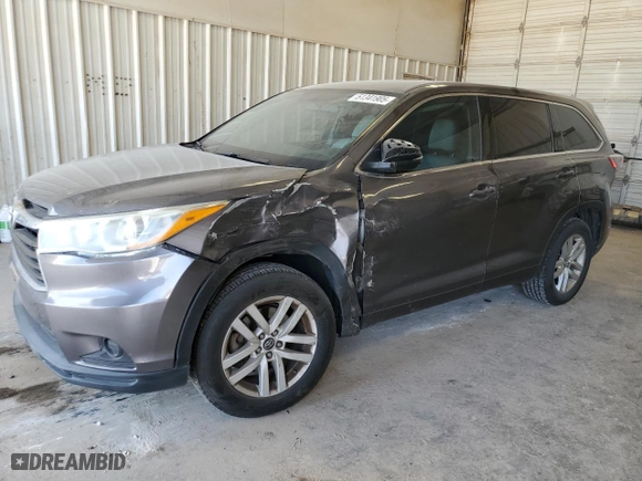 2016 Toyota Highlander LE with VIN 5TDZARFH6GS022405, listed as a Copart auction lot 51341905 with 138,898 mi miles and Salvage Title. Bid and sale history available at carsss.com. Image 1.