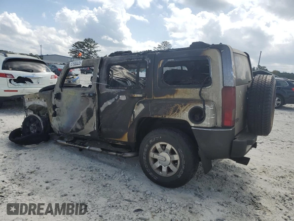 2006 Hummer H3 with VIN 5GTDN136268134259, listed as a Copart auction lot 51930325 with 0 mi miles and Non Repairable. Bid and sale history available at carsss.com. Image 2.