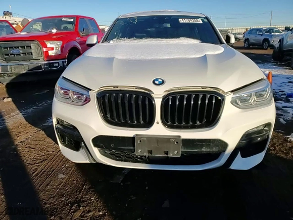 2021 BMW X4 M40i with VIN 5UX2V5C00M9E71264, listed as a Copart auction lot 41704355 with 51970 miles and Salvage Title. Bid and sale history available at carsss.com. Image 14.