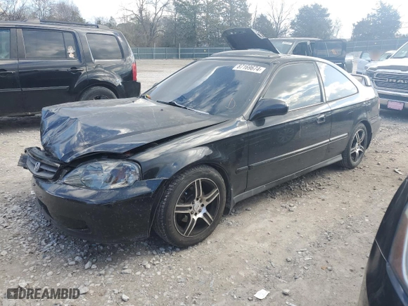 2000 Honda Civic EX with VIN 1HGEJ8149YL091008, listed as a Copart auction lot 87169674 with 149,143 mi miles and Salvage Title. Bid and sale history available at carsss.com. Image 1.