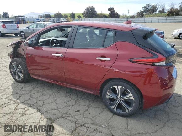 2020 Nissan LEAF SV Plus with VIN 1N4BZ1CPXLC306404, listed as a Copart auction lot 49684355 with 39,632 mi miles and Salvage Title. Bid and sale history available at DreamBid. Image 2.