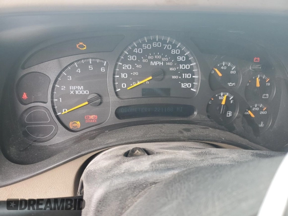 2003 GMC Yukon XL SLT with VIN 1GKEC16Z03J343256, listed as a Copart auction lot 44971475 with 221,188 mi miles and Salvage Title. Bid and sale history available at carsss.com. Image 9.