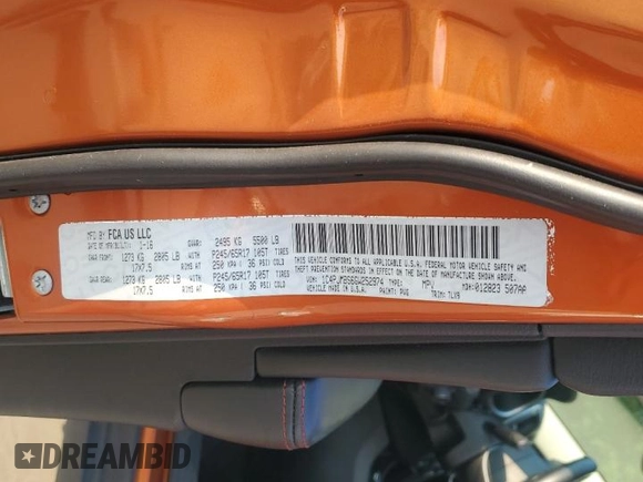 2016 Jeep Cherokee Trailhawk z VIN 1C4PJMBS6GW252974, wystawiony jako Copart lot #63652465 z przebiegiem 160 641 mil mil oraz Szkoda całkowita • Salvage title. Historia ofert i sprzedaży dostępna na DreamBid. Obrazek 14.