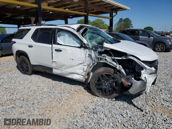 2020 Chevrolet Traverse Premier with VIN 1GNERKKW4LJ127266, listed as a Copart auction lot 52258785 with Not provided miles and Salvage title. Bid and sale history available at DreamBid. Image 4.