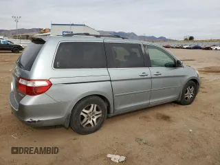 2005 Honda Odyssey EX-L with VIN 5FNRL38715B116530, listed as a Copart auction lot 50807575 with 216,434 mi miles and Salvage Title. Bid and sale history available at DreamBid. Image 3.