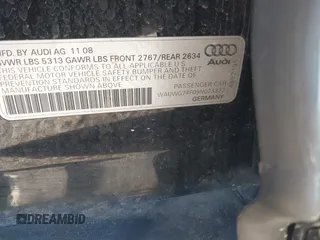 2009 Audi A6 Prestige with VIN WAUWG74F09N023322, listed as a IAAI auction lot 41930595 with 134,837 mi miles and . Bid and sale history available at DreamBid. Image 9.