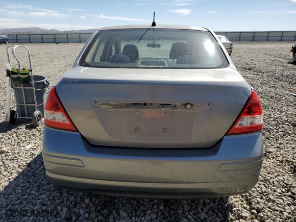 2007 Nissan Versa 1.8 S with VIN 3N1BC11E17L446450, listed as a Copart auction lot 52631415 with 121,006 mi miles and Salvage Title. Bid and sale history available at carsss.com. Image 6.