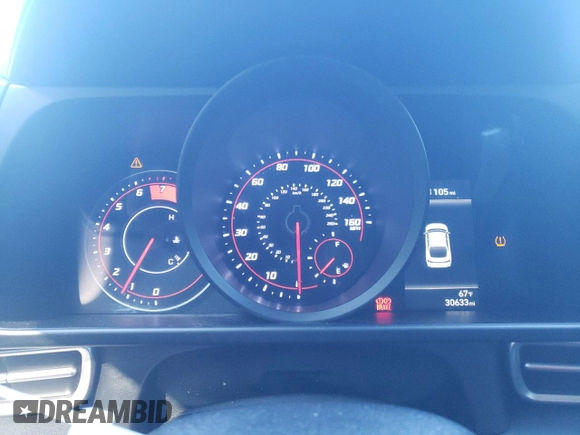 2023 Hyundai Elantra SEL with VIN KMHLM4AGXPU594261, listed as a Copart auction lot 46536065 with 30,633 mi miles and Salvage Title. Bid and sale history available at DreamBid. Image 9.