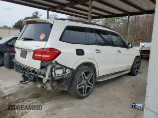 2018 Mercedes-Benz GLS 550 with VIN 4JGDF7DE9JB062805, listed as a Copart auction lot 47079845 with 82,690 mi miles and Salvage title. Bid and sale history available at DreamBid. Image 3.