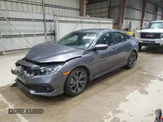 2020 Honda Civic Sedan Sport with VIN 19XFC2F85LE000033, listed as a Copart auction lot 53673405 with 45,386 mi miles and Salvage Title. Bid and sale history available at carsss.com. Image 1.
