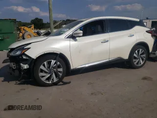 2021 Nissan Murano SL with VIN 5N1AZ2CS0MC127429, listed as a Copart auction lot 69502014 with 49,833 mi miles and Clean Title. Bid and sale history available at DreamBid. Image 1.