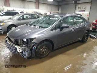 2014 Honda Civic Sedan LX with VIN 19XFB2F55EE019421, listed as a Copart auction lot 48366225 with 72,076 mi miles and Salvage Title. Bid and sale history available at carsss.com. Image 1.
