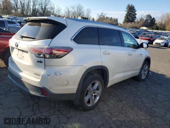 2015 Toyota Highlander Limited z VIN 5TDDCRFH8FS009531, wystawiony jako Copart lot #83792144 z przebiegiem 188 827 mil mil oraz Szkoda całkowita • Salvage title. Historia ofert i sprzedaży dostępna na DreamBid. Obrazek 3.