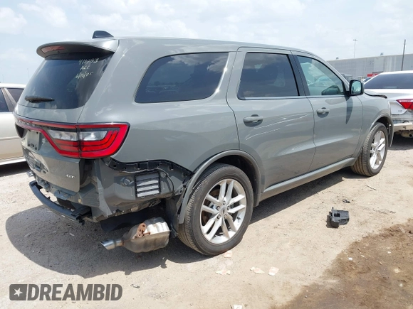 2023 Dodge Durango GT Premium with VIN 1C4RDHDG1PC685412, listed as a IAAI auction lot 42758677 with 39,248 mi miles and . Bid and sale history available at DreamBid. Image 4.