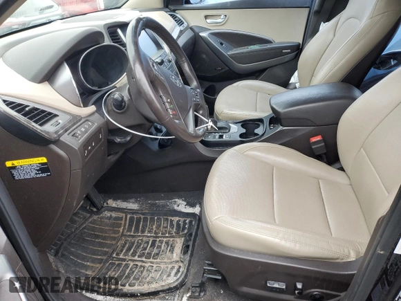 2017 Hyundai Santa Fe 2.0T with VIN 5XYZUDLA6HG475262, listed as a Copart auction lot 49876925 with 232,078 mi miles and Salvage title. Bid and sale history available at DreamBid. Image 7.