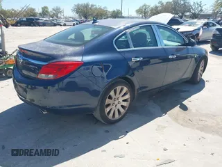 2011 Buick Regal CXL Turbo TO7 with VIN W04G15GVXB1088086, listed as a IAAI auction lot 41746479 with 172,646 mi miles. Bid and sale history available at carsss.com. Image 4.