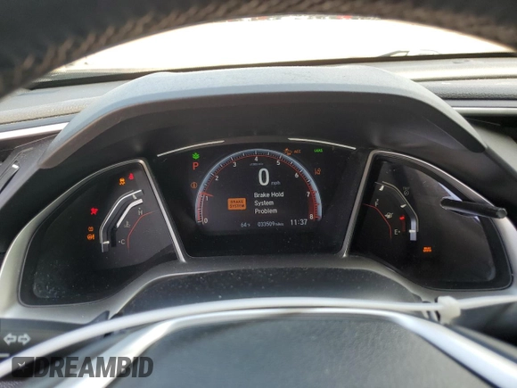 2019 Honda Civic Sport with VIN 2HGFC2F89KH543311, listed as a Copart auction lot 85769134 with 33,509 mi miles and Salvage Title. Bid and sale history available at DreamBid. Image 9.