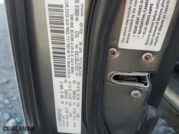 2009 Dodge Ram 1500 Sport with VIN 1D3HV13T79S717634, listed as a Copart auction lot 51124625 with 236,749 mi miles and Salvage Title. Bid and sale history available at carsss.com. Image 14.