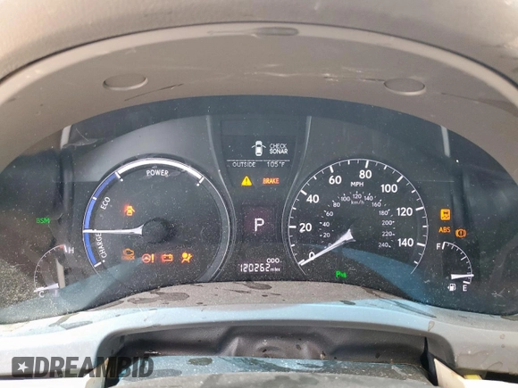2015 Lexus RX 450h with VIN 2T2ZB1BA2FC002307, listed as a Copart auction lot 56990075 with 120,262 mi miles and Clean title. Bid and sale history available at DreamBid. Image 9.
